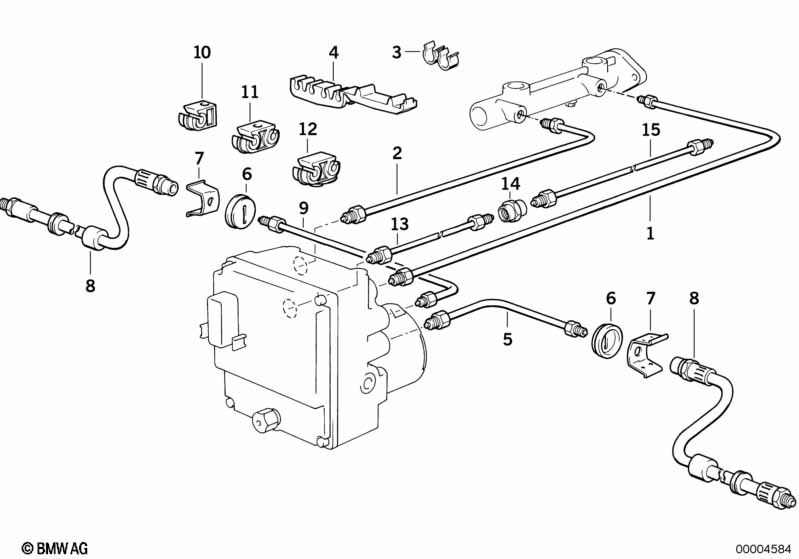 Genuine BMW 34326755518 E34 Pipe M10/M12-2806mm (Inc. 530i & 540i) | ML Performance UK Car Parts
