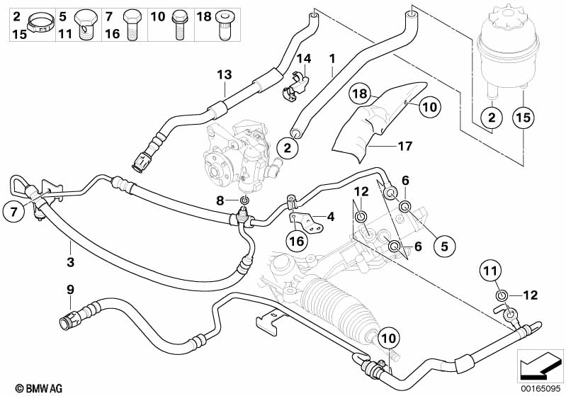 Hydro steering-oil pipes