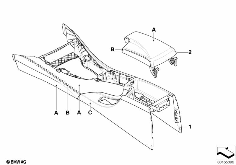 Individual mittkonsol