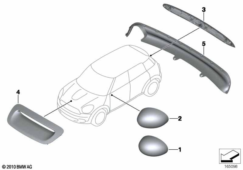 JCW accesorio aerodinámico - R5x