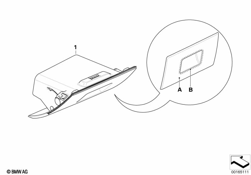 Individual folding storage, instr. panel