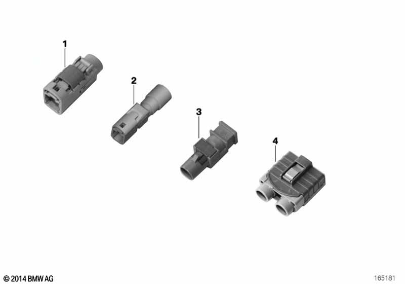 Plug housing for antenna cable, FAKRA