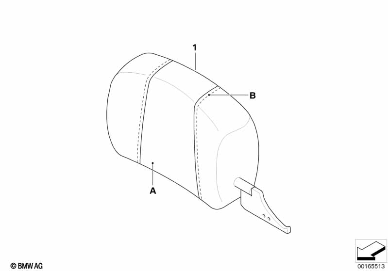Ind. headrest, sports seat, front