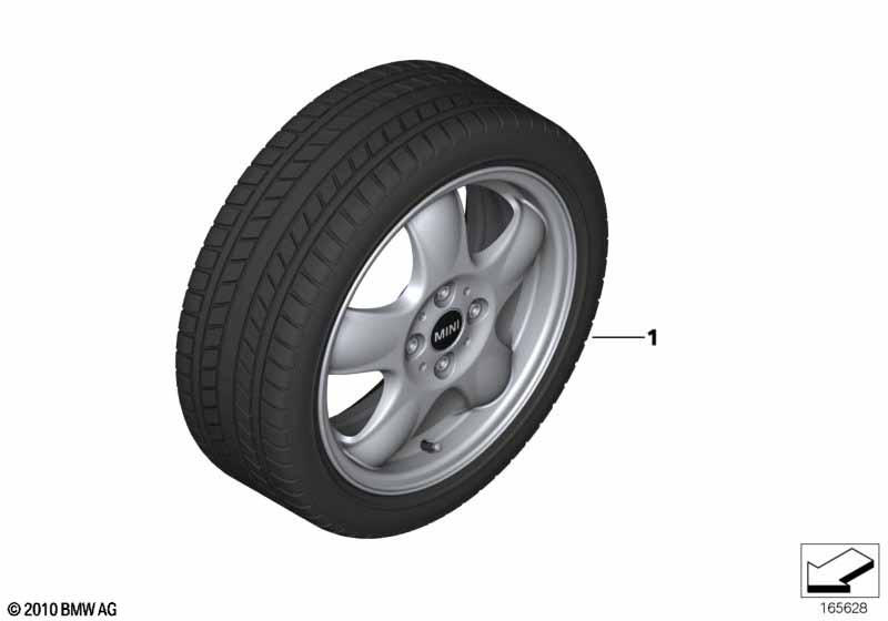 Kompl.koło zimowe 5 Star Sp. R100 - 15
