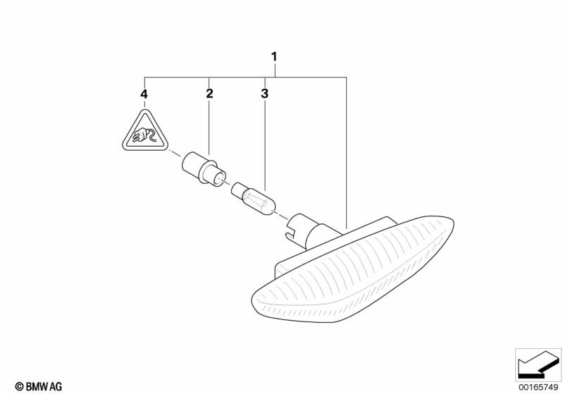 Additional turn indicator lamp