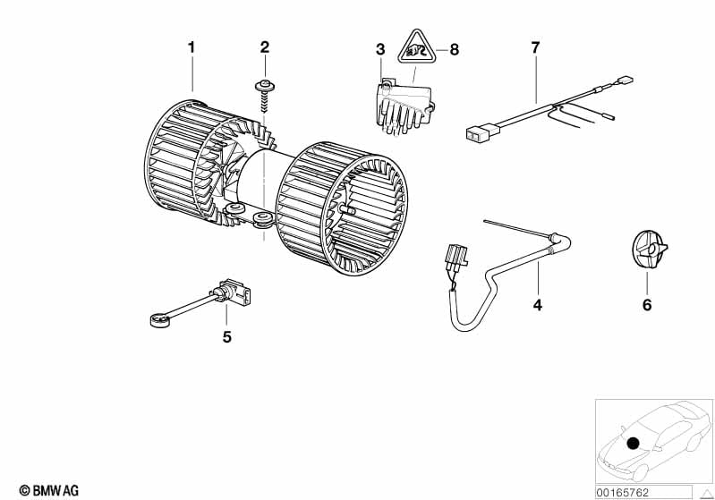 Electric parts f automatic air condition