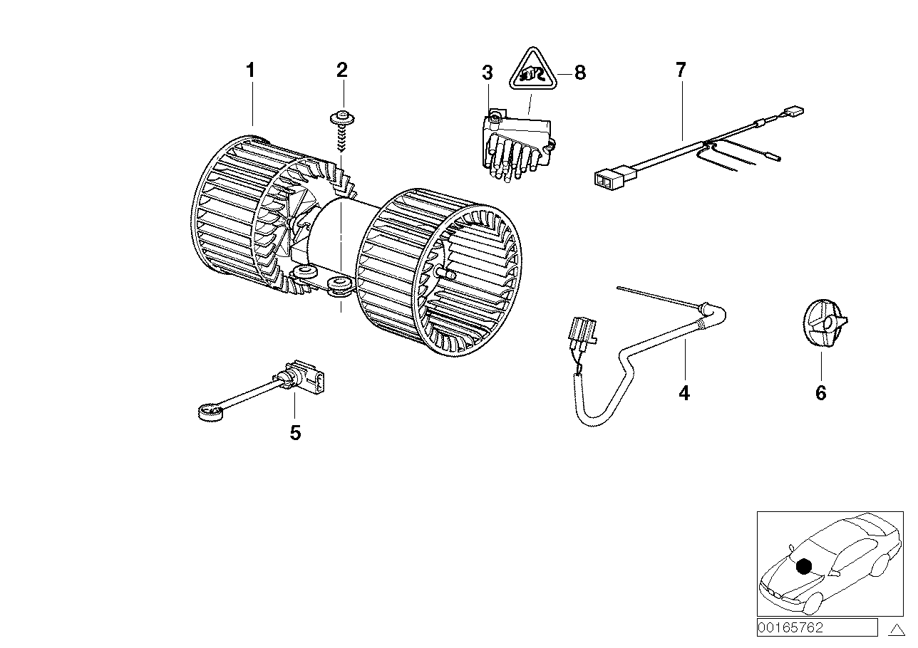 Genuine BMW 64118391387 E39 E38 Evaporator Temperature Sensor (Inc. 728i, 725tds & 523i) | ML Performance UK Car Parts