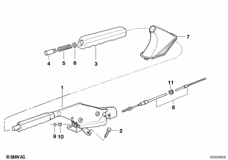 Handbrake lever