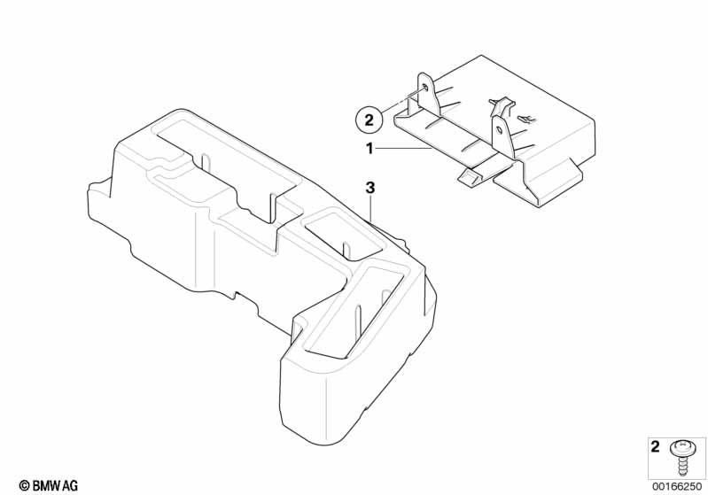 Bracket f body control units and modules