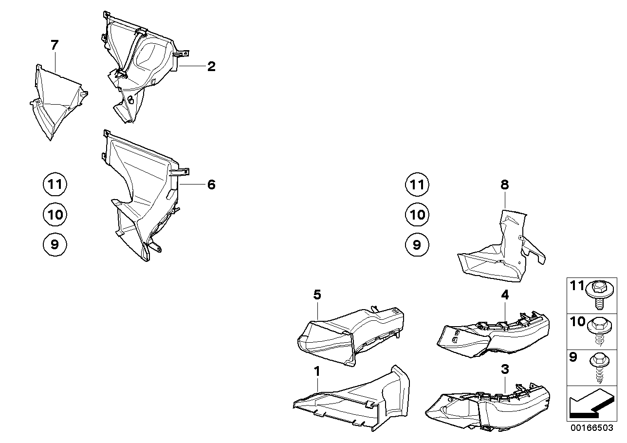 Genuine BMW 51748046620 E93 E92 E90 Air Duct, Right (Inc. M3) | ML Performance US Car Parts