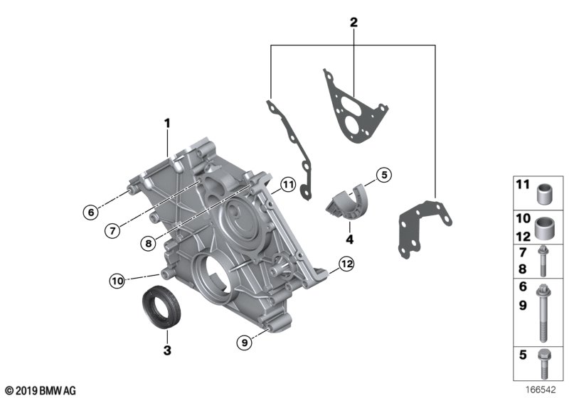 Genuine BMW 07129905831 F12 F13 F10 Asa-Bolt M8X55-U1 (Inc. Alpina B7LX) | ML Performance US Car Parts