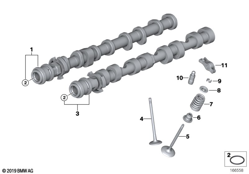 Valve timing gear - camshaft/valves