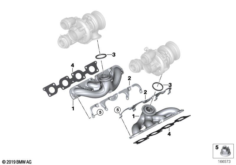 Genuine BMW 11627614095 Exhaust Manifold/Cylinder Head Gasket (Inc. 650i, 750LiX 4.0 & 750LiX) | ML Performance US Car Parts