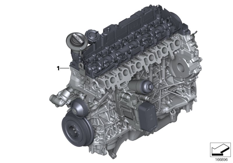 Genuine BMW 11002354610 F15 F16 Exch. Short Engine N57D30A (Inc. X5 30dX & X6 30dX) | ML Performance UK Car Parts