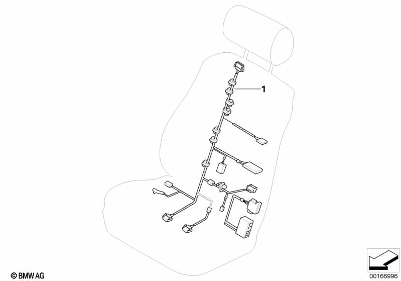 Wiring harness, Basis/Sport seat