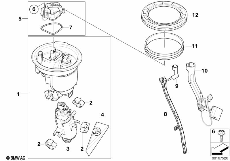 Fuel pump and fuel level sensor