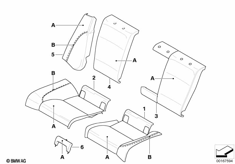 Individual Loadthrough Sport seat, rear
