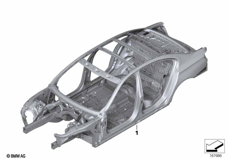 Genuine BMW 41117204176 F02 F01 F04 Right Rear Seat Console (Inc. 730Ld, 750Li & 750LiX) | ML Performance EU Car Parts