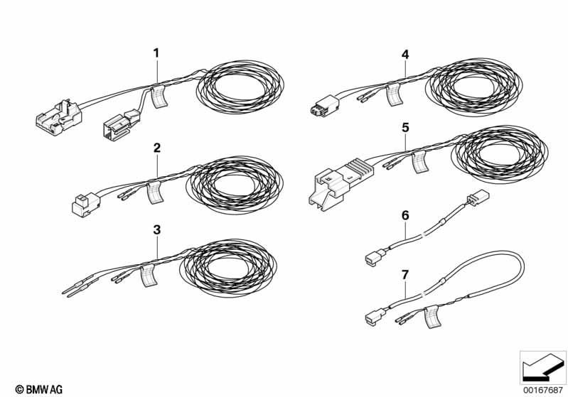 Genuine BMW 61129118134 E65 E67 E66 Rep.Cable F Column A, B And Side Airbag (Inc. 730d, 750i & 730i) | Duco Car Parts UK Car Parts