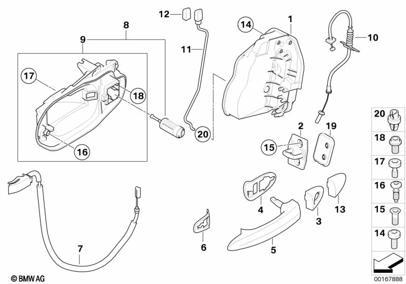 Genuine BMW 51213411277 E83 Handle Bracket, Left Prime-Coated (Inc. X3) | ML Performance EU Car Parts