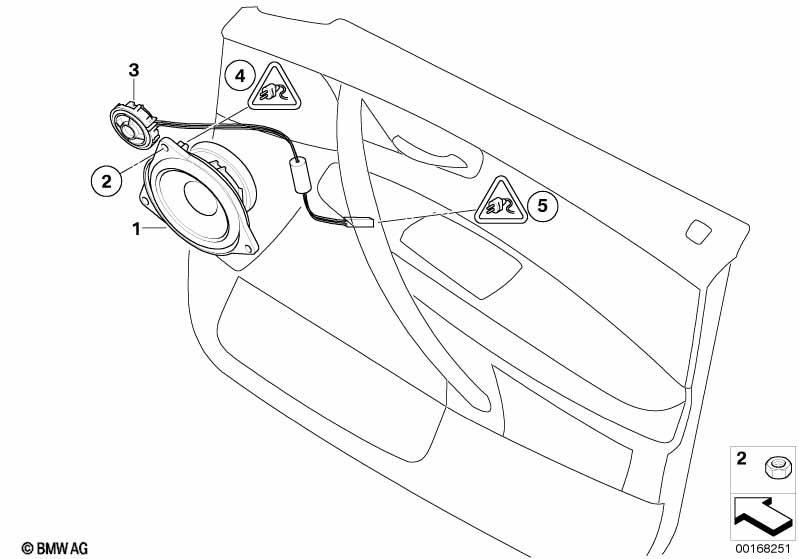Genuine BMW 65139143235 E83 Tweeter (Inc. X3 2.0d, X3 3.0sd & X3 2.5si) | ML Performance UK Car Parts