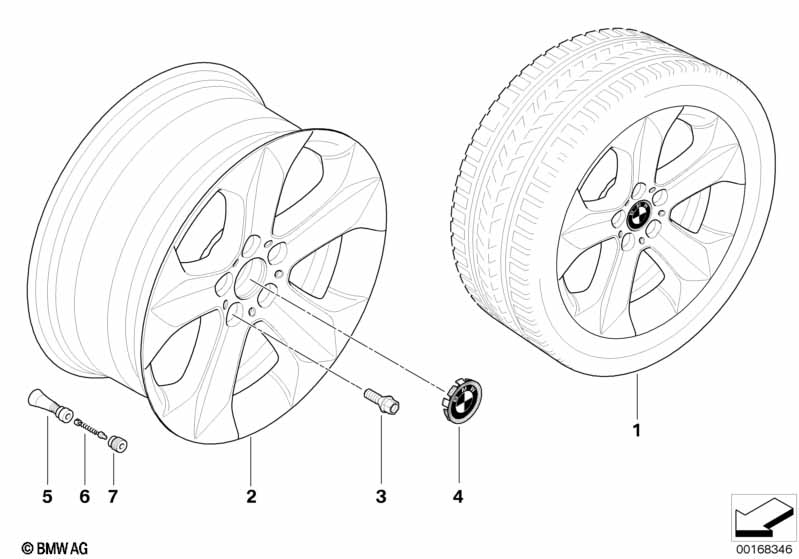BMW LA wheel, star spoke 232