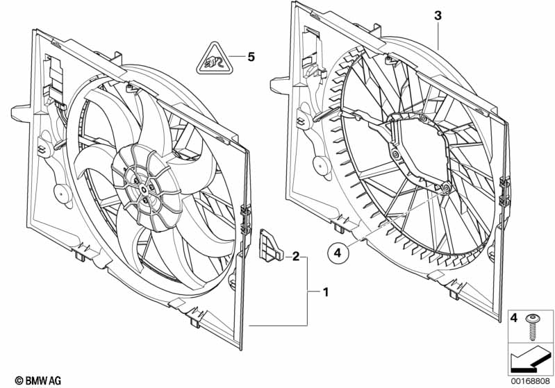 Genuine BMW 17427543282 E64 E63 Fan Housing With Fan 600W (Inc. 740i, 750Li & 525i) | ML Performance EU Car Parts