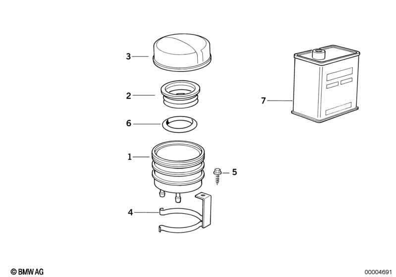 Fluid container rear