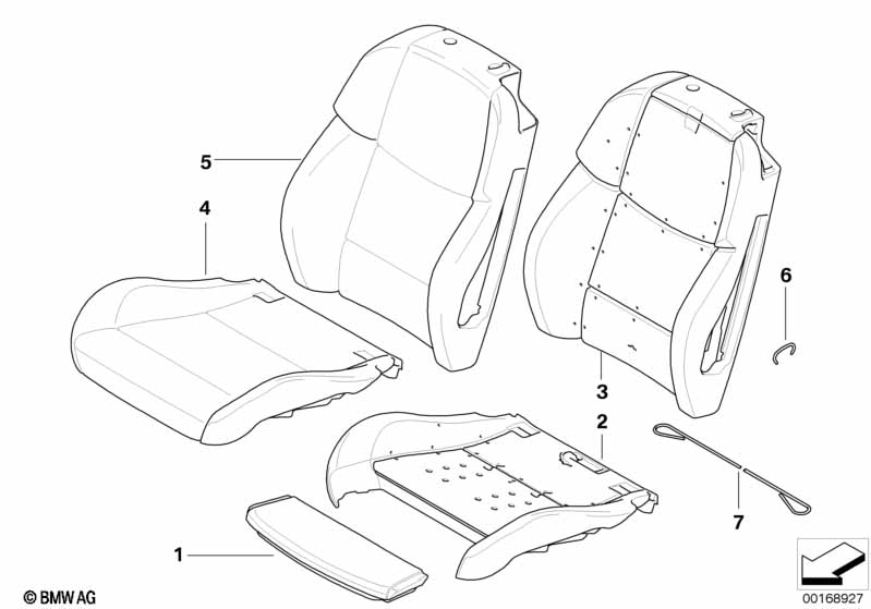 Genuine BMW 52107844215 E93 Cover Backrest Leather Left FUCHSROT (Inc. M3) | ML Performance EU Car Parts