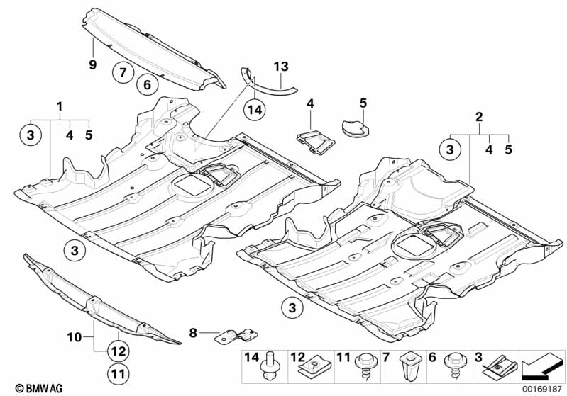 Genuine BMW 51757128501 E90 E92 E82 Engine Compartment Protection Backet (Inc. 123d, 316i & 320i) | ML Performance UK Car Parts