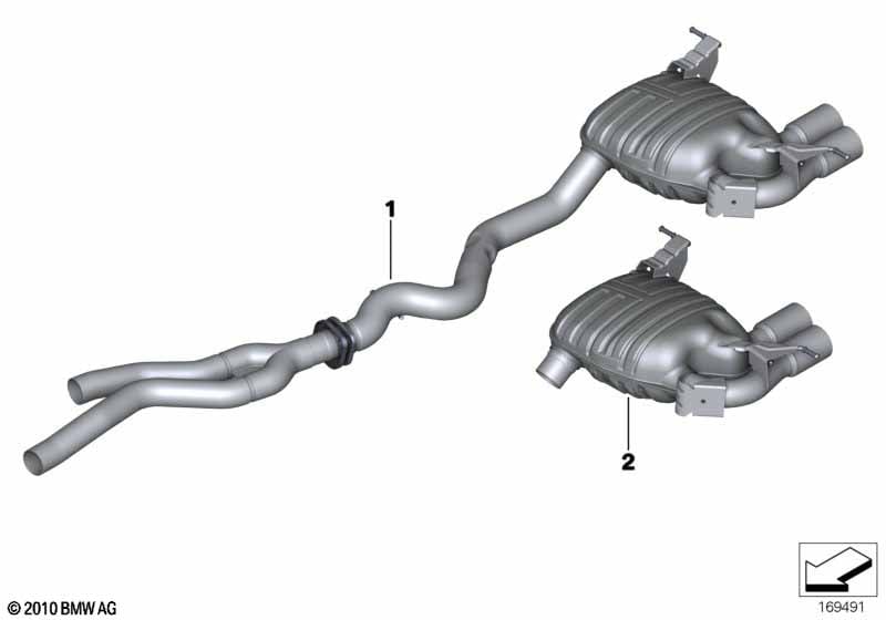 BMW Performance muffler system