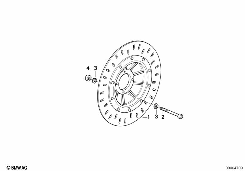 Brake rotor, front