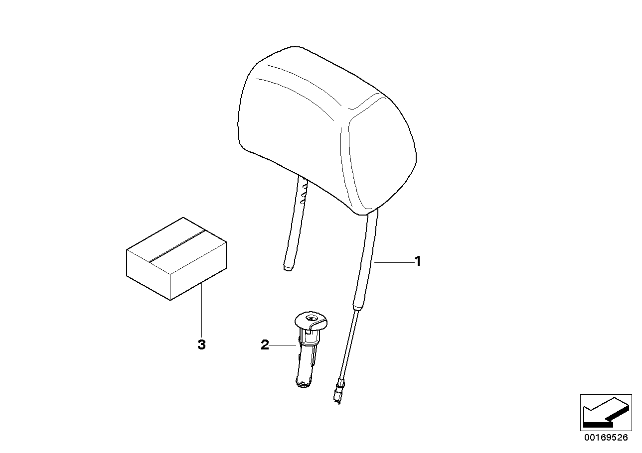 Genuine BMW 52107248637 E92 Headrest Leather CREAMBEIGE (Inc. 335d, 320i & 335is) | Duco Car Parts UK Car Parts