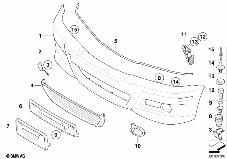 Genuine BMW 51112695255 E46 Cover, Fog Lamp, Left M3 (Inc. M3) | ML Performance UK Car Parts