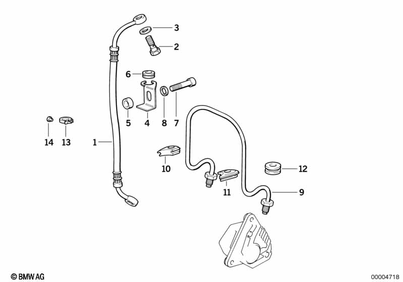 BRAKE PIPE/FRONT BRAKE HOSE