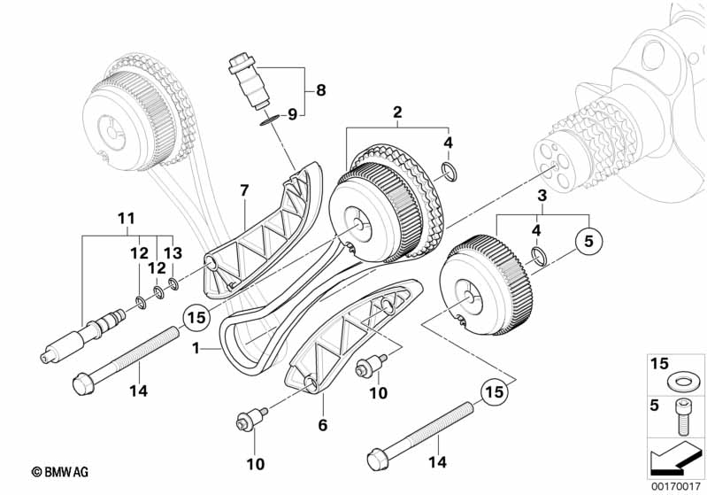 Genuine BMW 11317841167 E92 E93 E90 Camshaft Exhaust Zyl.5-8 (Inc. M3) | ML Performance UK Car Parts