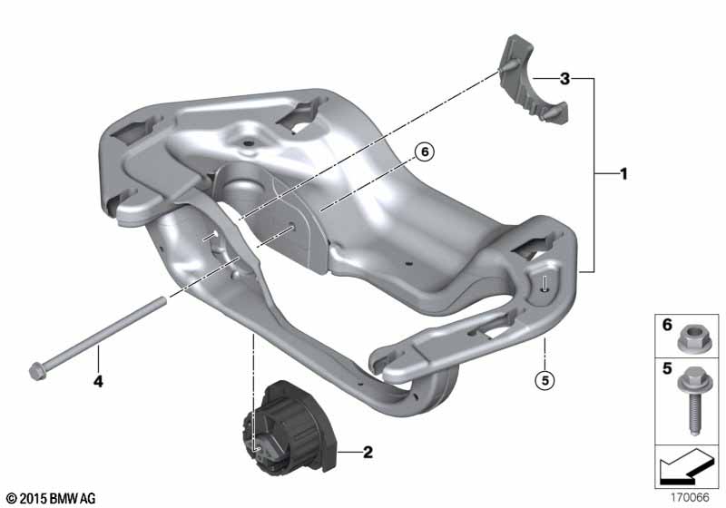 Gearbox suspension, 4-wheel drive