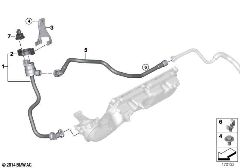 Genuine BMW 13907601072 E71 E72 E70 Fuel Tank Breather Line (Inc. X6 50iX, Hybrid X6 & X5 50iX) | ML Performance EU Car Parts