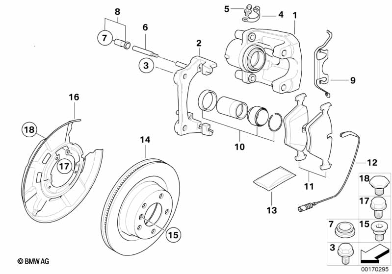 Genuine BMW 34216855007 Brake Disc, Ventilated 300X20 | ML Performance EU Car Parts