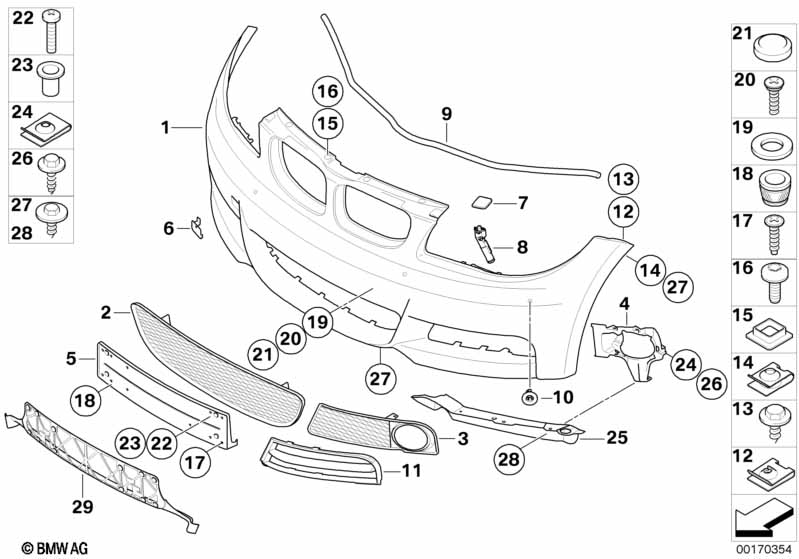 Genuine BMW 51118045447 E82 E88 Support, Fog Lamp Left (Inc. 120d, 118d & 118i) | ML Performance UK Car Parts