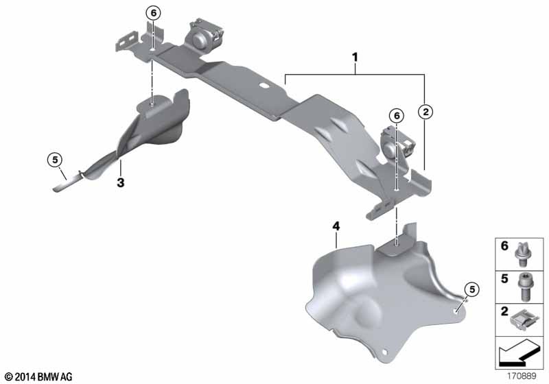 Genuine BMW 13717577453 F02 E72 E71 Bracket. Intake Silencer (Inc. 750iX, 550iX & ALPINA B7LX) | ML Performance UK Car Parts