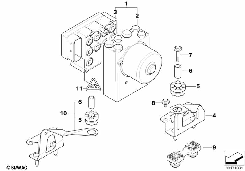 ASC hydro unit/control unit/support