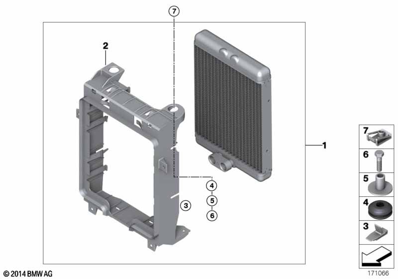 Genuine BMW 17217585286 E70 E72 E71 Engine Oil Cooler (Inc. Hybrid X6, X5 50iX & X6 50iX) | ML Performance EU Car Parts