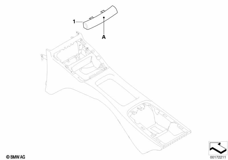 Individual cover rear console