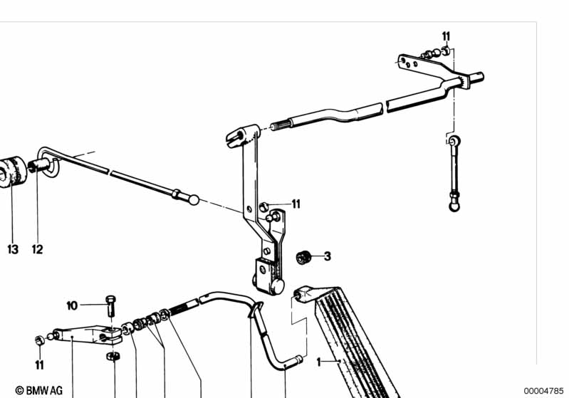 Accelerator pedal/rod assy