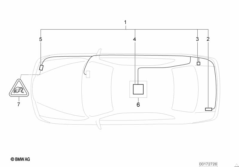 Genuine BMW 51448251705 E38 Cover F Ultrasonic Burglar Alarm PERLBEIGE (Inc. 740iL, 740iLP & 750iLS) | ML Performance EU Car Parts