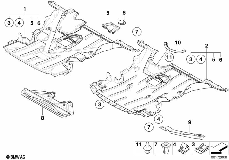 Genuine BMW 51757166252 E88 Underhood Shield (Inc. 118i, 120i & 125i) | ML Performance UK Car Parts