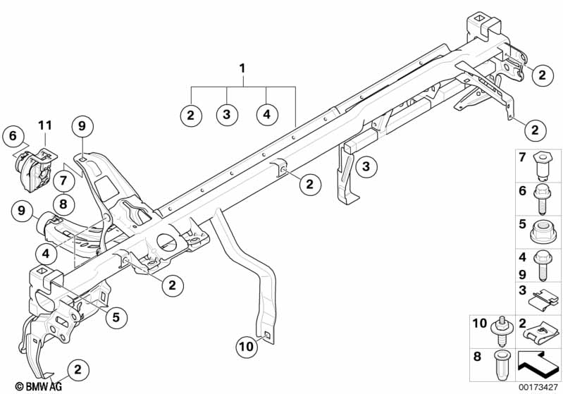 Carrier instrument panel