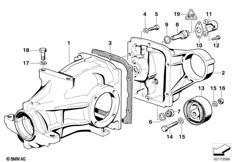 Final drive cover/trigger contact