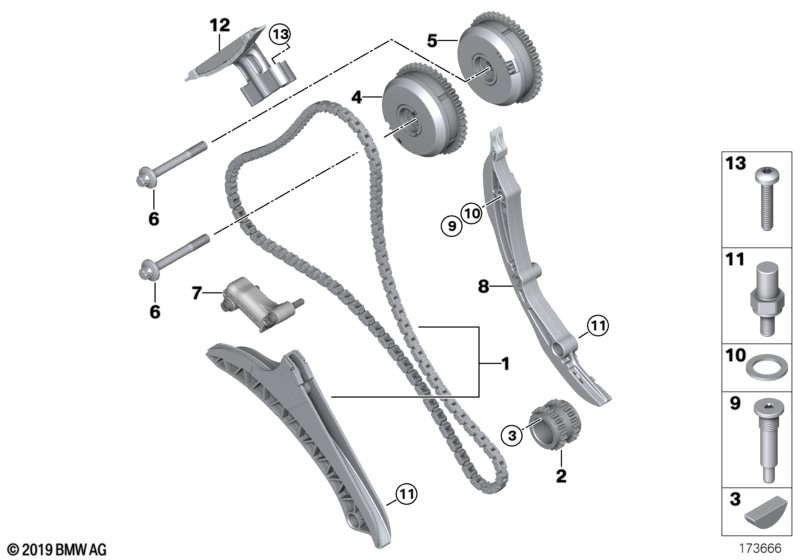 Genuine BMW 11367564346 F03 G12 F02 Central Screw M10X1X80 (Inc. 760LiS, 750i & 650iX) | ML Performance UK Car Parts